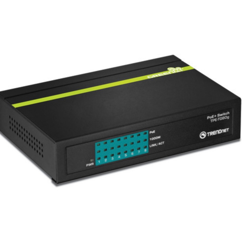 Trendnet TPE TG80G 8 Port Gigabit PoE+ Switch Factory Sealed